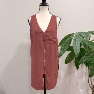 Terracotta sip up blouse